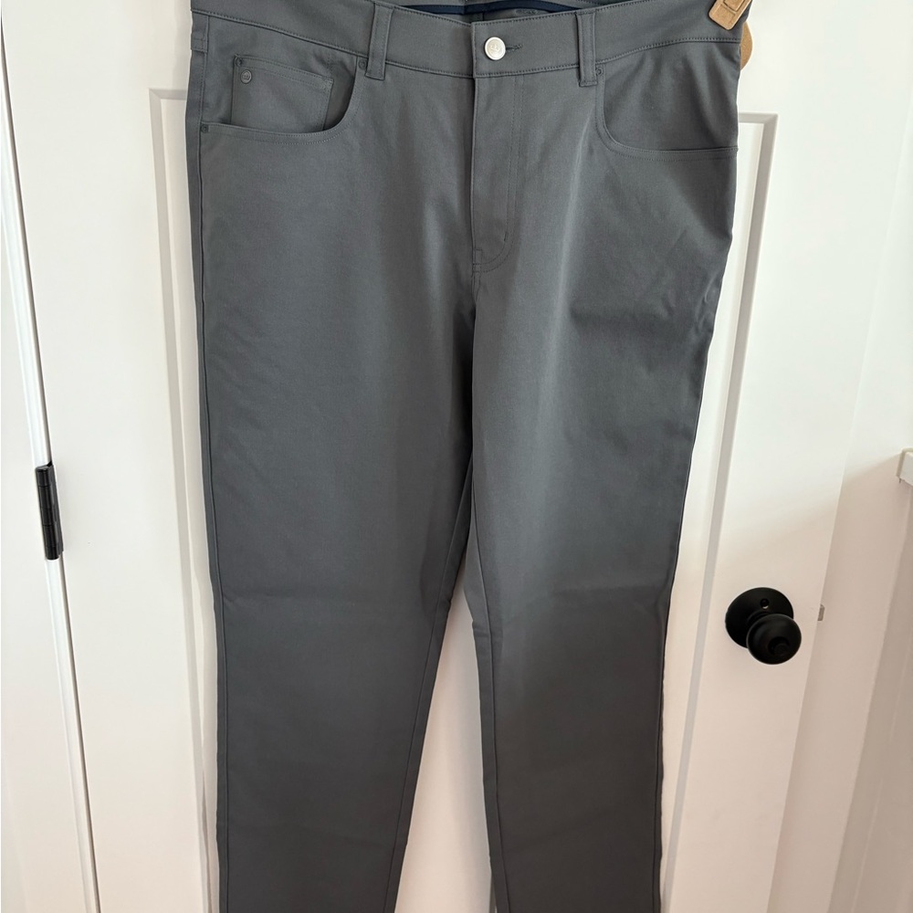 Peter Millar Men's Charcoal Slim Jeans